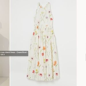 H & M Ankle-length Linen-blend Dress XS